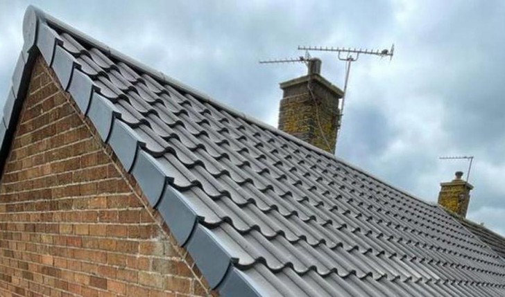 Dry Ridge & Verge System on a roof in Lancashire.