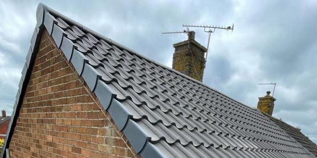 Dry Ridge & Verge System on a roof in Lancashire.