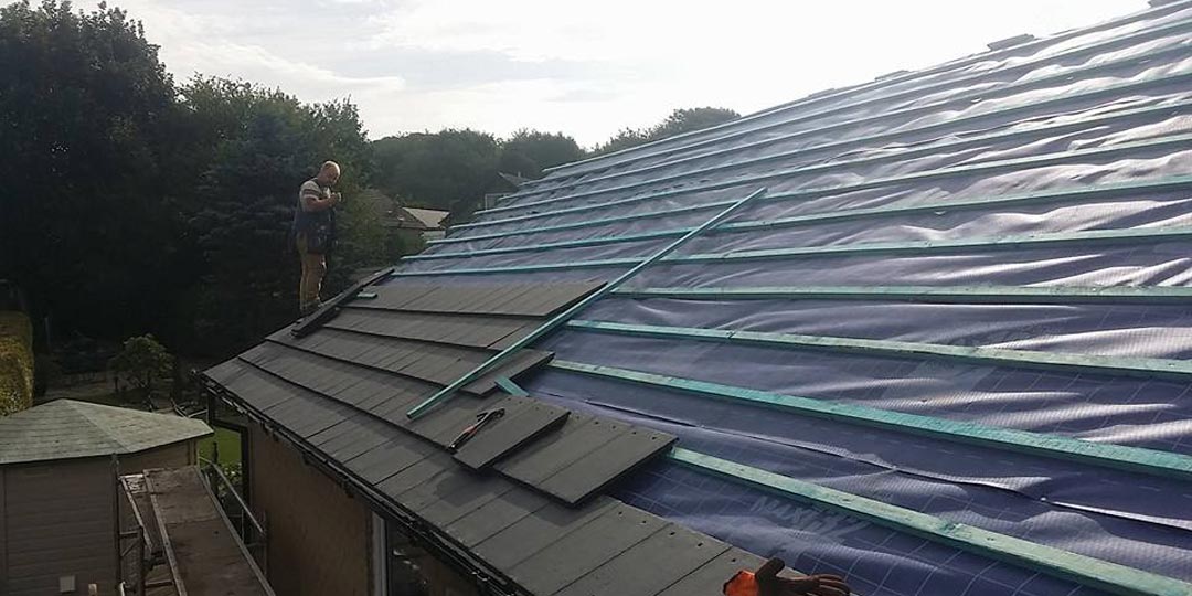 Roof Replacement Service by Pennine Fascias & Roofing on a bungalow in Lancashire.